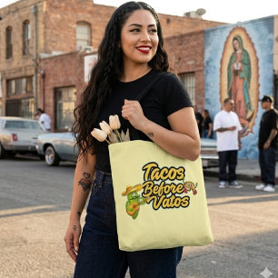 Tacos innan Vatos handväskor Tygkasse