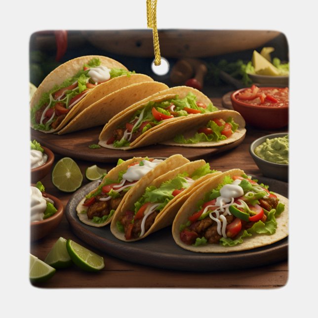 Tacos Julgransprydnad Keramik (Framsida)