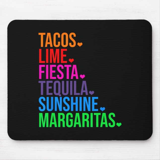 Tacos Lime Fiesta Tequila Cinco De Mayo Gift Musmatta (Framsidan)