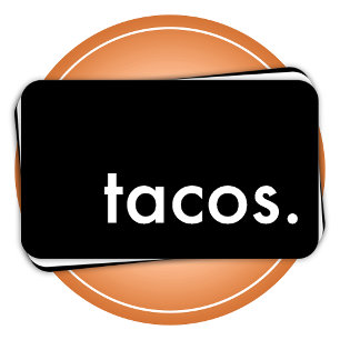 tacos. lojalitetstansmaskinkort lojalitetskort