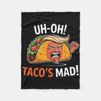 Taco's Mad! - Orange-inför-trumpitprogram Fleecefilt