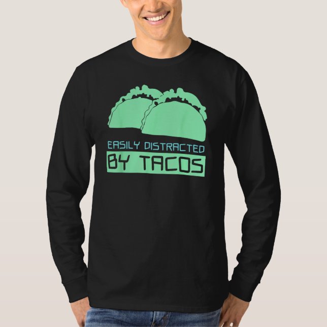 Tacos  Mexican Food T Shirt (Framsida)