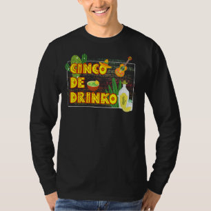Tacos Mexico Sombrero Cinco De Drinko Mayo T Shirt