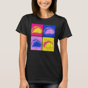 Tacos Mexikanska Cuisineet Taqueria Foodie Pop Art T Shirt