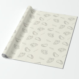 Tacos, Nachos och Chilies Sketchy Mat Presentpapper