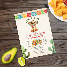 Tacos & Nalles Baby Shower Fiesta Inbjudningar