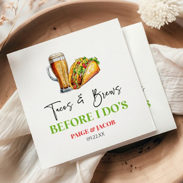 Tacos och brygd före jag gör det! Repetition Midda Pappersservett (Skapare uppladdad)