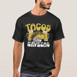 Tacos och Cervezas Beer Drinker Mexikanska cinco d T Shirt