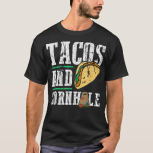 Tacos och Cornhole Funny Cornhole Board T Shirt