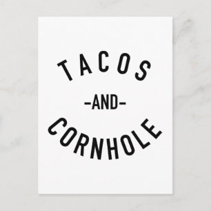 Tacos och Cornhole Vykort