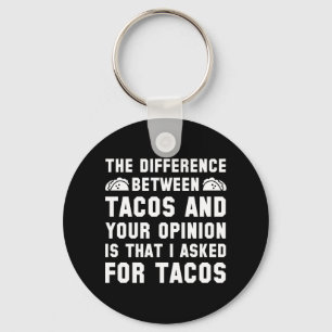 Tacos och din åsikt nyckelring