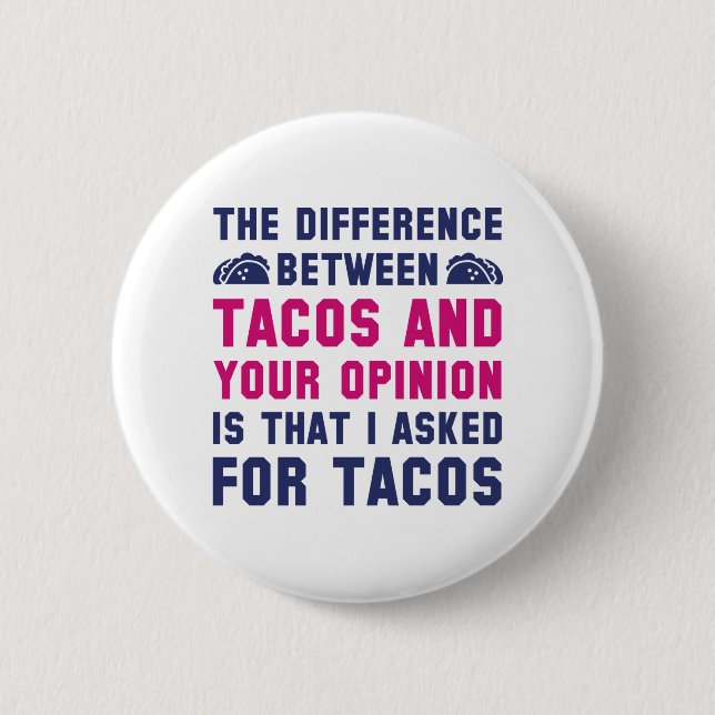 Tacos och er åsikt knapp (Framsida)