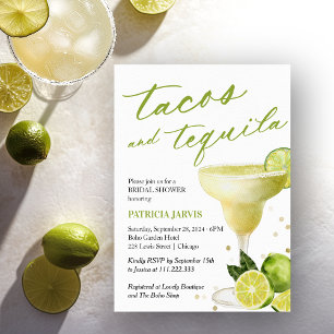 Tacos Och Tequila Bröllopsdusch Inbjudningar