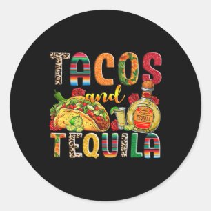 Tacos och Tequila, en fin och billig dryck Taco Me Runt Klistermärke