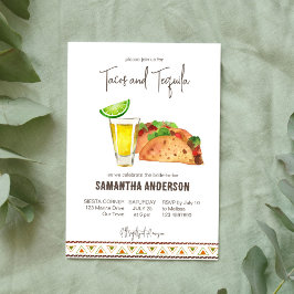 Tacos och tequila fiesta möhippa inbjudningar