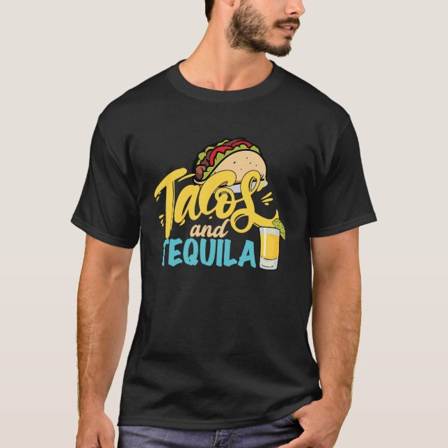 Tacos och Tequila För manar kvinnor som dricker al T Shirt (Framsida)