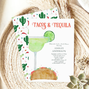 Tacos och Tequila Margarita Möhippa Inbjudningar