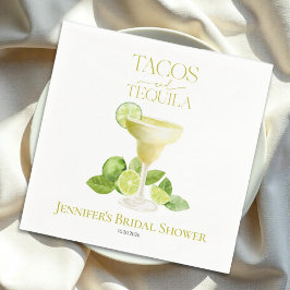 Tacos och Tequila | Möhippan Lemon Watercolor Pappersservett
