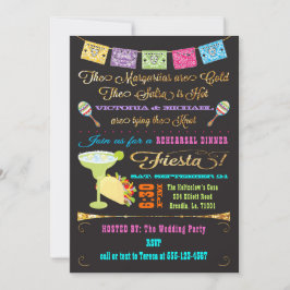 Tacos och Tequila Par Rehearsal Dinner Fiesta Inbjudningar