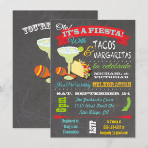 Tacos och Tequila Par Shower-inbjudan Inbjudningar