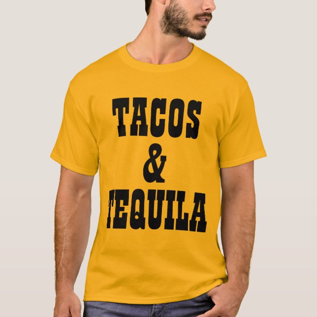 Tacos och Tequila Tee Shirt (Framsida)