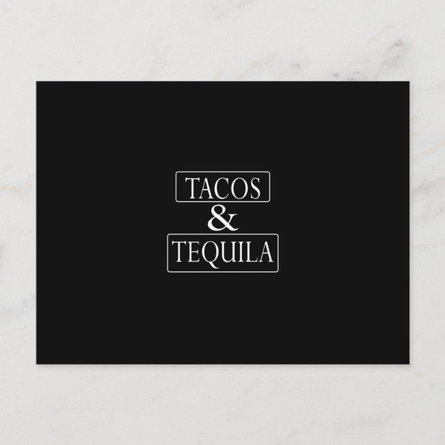 Tacos och Tequila Vykort (Framsida)