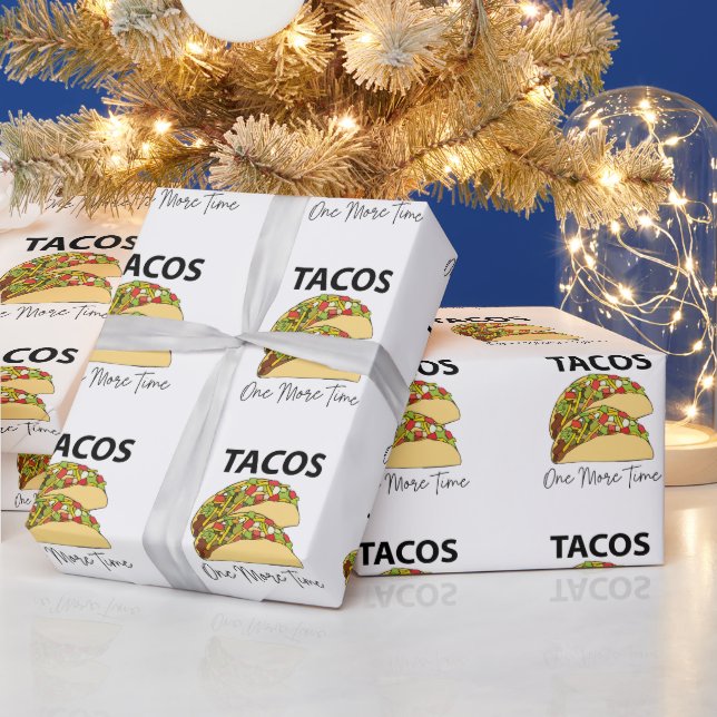Tacos One More Time Mexikansk Mat Taco Presentpapper (Helgdagar)