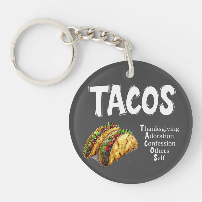 TACOS Prayer Acrylic Keychain (Framsidan)