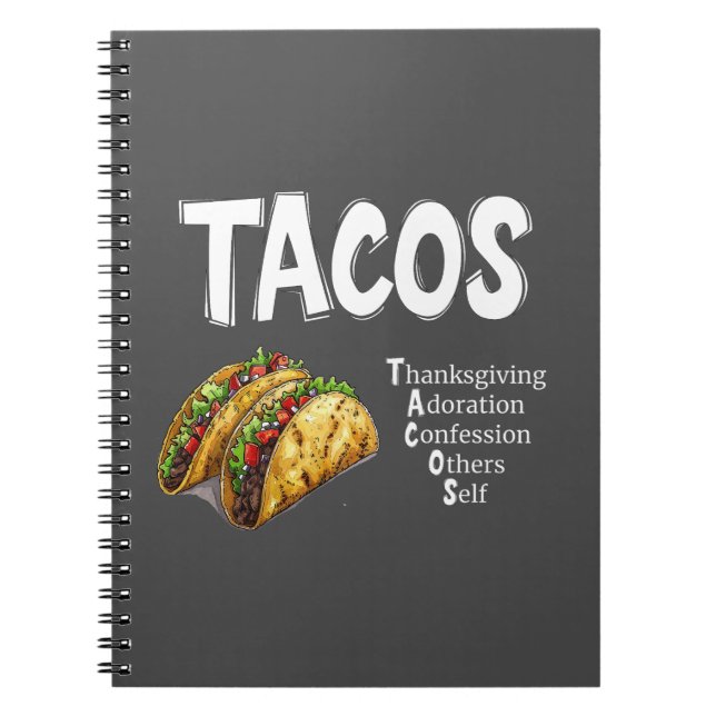 TACOS Prayer-anteckningsbok Anteckningsbok (Framsidan)
