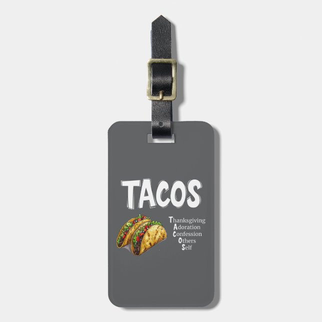 TACOS Prayer Bagagebricka (Vertikal Framsida)