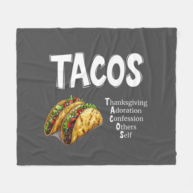 TACOS Prayer Fleece Blanket (Framsidan (Horisontell))