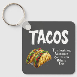 TACOS Prayer Keychain Nyckelring