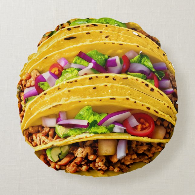 Tacos Rund Kudde (Framsidan)