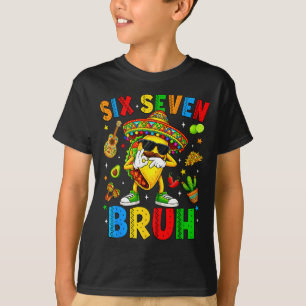 Tacos sex sju cinco de mayo 67 mexikansk fest män t shirt