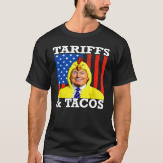 Tacos & Tariffs Patriotic Trump| Handeln Krig Humo T Shirt