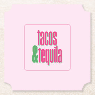 Tacos Tequila Fiesta-fest Underlägg Papper