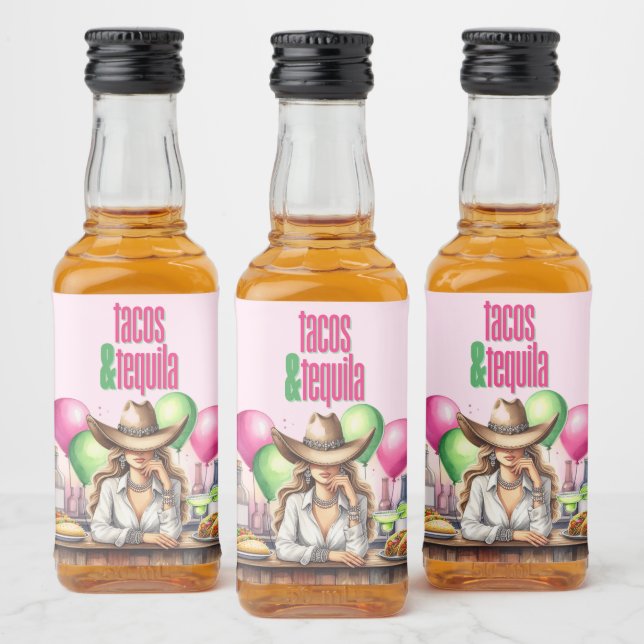 Tacos Tequila Flask Etiketter (Flaskor)