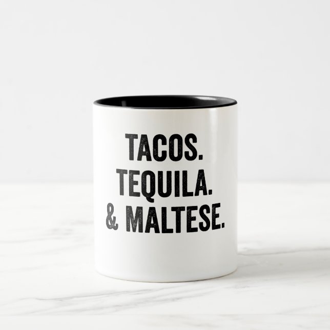 Tacos Tequila och maltesiska Två-Tonad Mugg (Center)