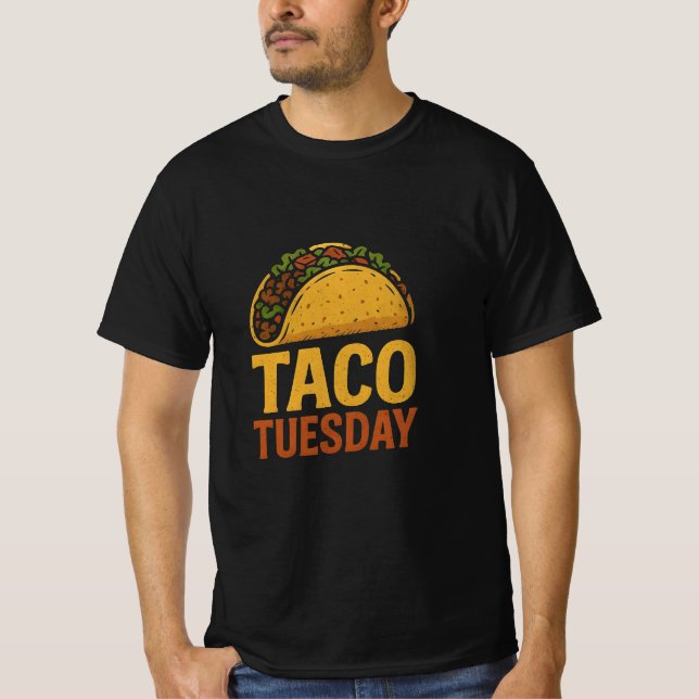 Tacos Tuesday T Shirt (Framsida)