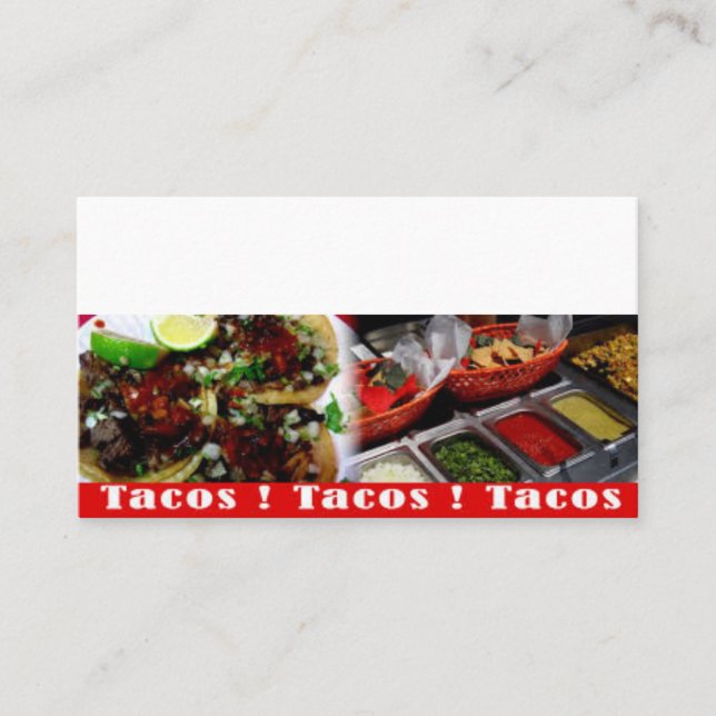 Tacos Visitkort (Framsida)
