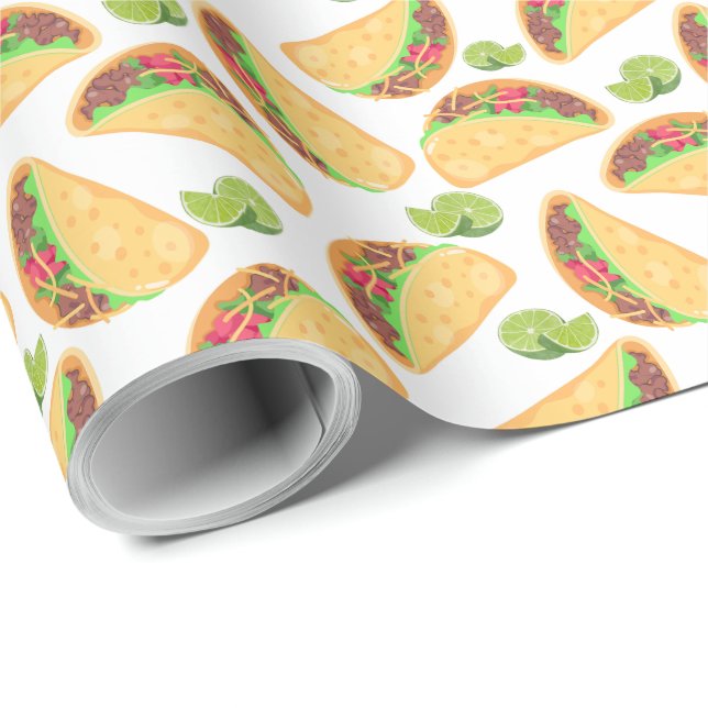 Tacos Wrapping Papper Presentpapper (Rullad Hörn)