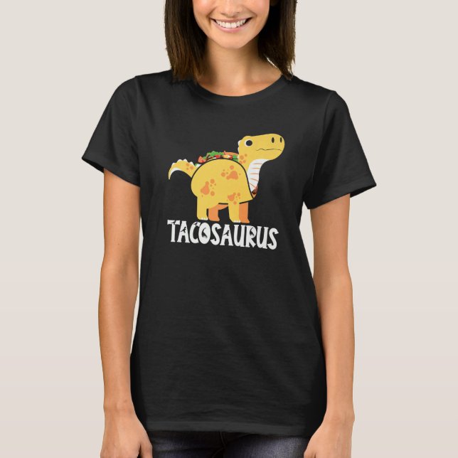 Tacosaurus Cinco de Mayo Mexican Taco Dino TRex Bo T Shirt (Framsida)