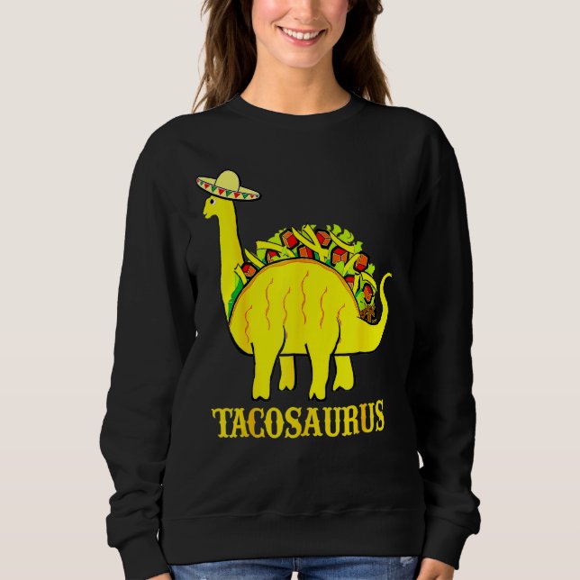 Tacosaurus Cinco De Mayo S Taco Dinosaur T Shirt (Framsida)