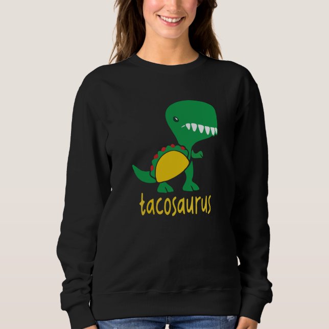 Tacosaurus Green Dinosaur Tacos Cute Taco Cool T Shirt (Framsida)