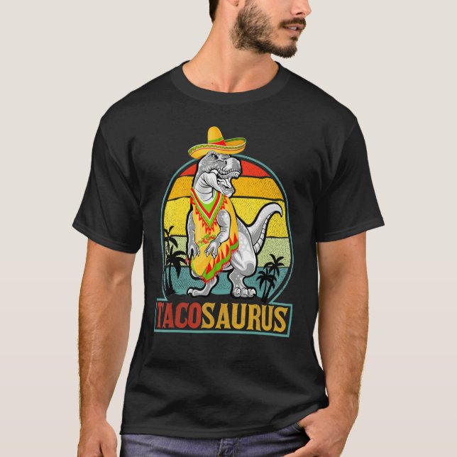 Tacosaurus Rex Cinco De Mayo Småbarn Mexican Sombr T Shirt (Framsida)