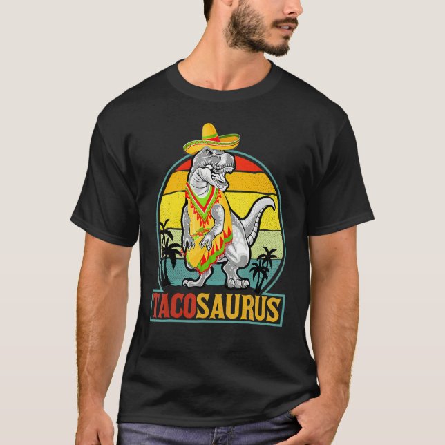 Tacosaurus Rex Cinco De Mayo Småbarn Mexican Sombr T Shirt (Framsida)