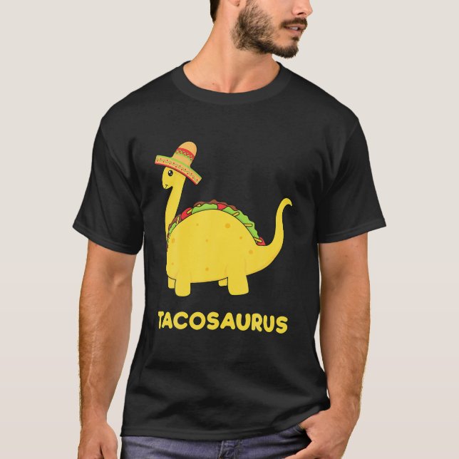 Tacosaurus-Roligt T Shirt (Framsida)