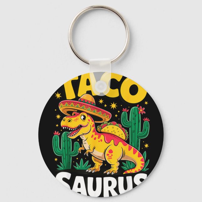Tacosaurus t-rex taco dinosaur  nyckelring (Framsida)