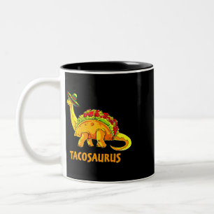 Tacosaurus Taco Dinosaur Fiesta Cinco De Mayo Funn Två-Tonad Mugg