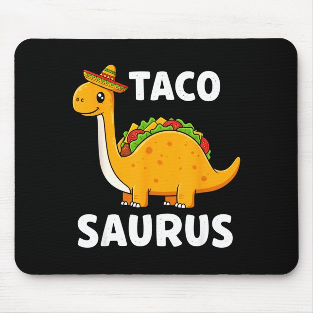 Tacosaurus taco dinosaur t rex skjorta - rolig cin musmatta (Framsidan)